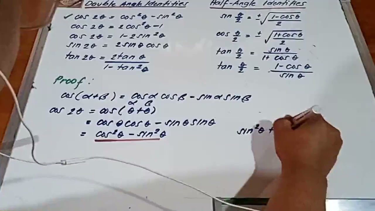 Proof Double Angle Identity For Cosine Function YouTube Proof Double Angle Identity For Cosine Function YouTube