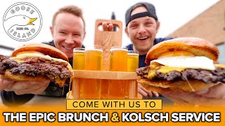 We Ate Burgers & Drank $3 Kölsch at Goose Island Salt Shed Pub | *Chicago's Best Brunch!*