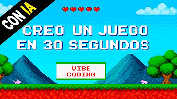 ¡CREÉ un videojuego con IA en 30 segundos SIN SABER PROGRAMAR! 🔥
