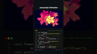 Generating flowers using javascript! #programming #coding #flowers #htmlcss #javascript