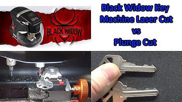 (634) Black Widow Key Machine Single Sided Keys Plunge Cut vs Laser Cut
