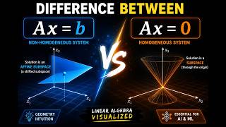 Difference between Ax=b  and Ax=0
