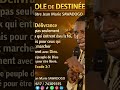 Parole de destinée