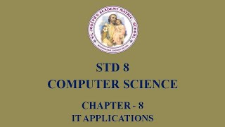 Celebrity COMPUTER SCIENCE STD 8 | IT APPLICATIONS | CHAPTER - 8 Profile