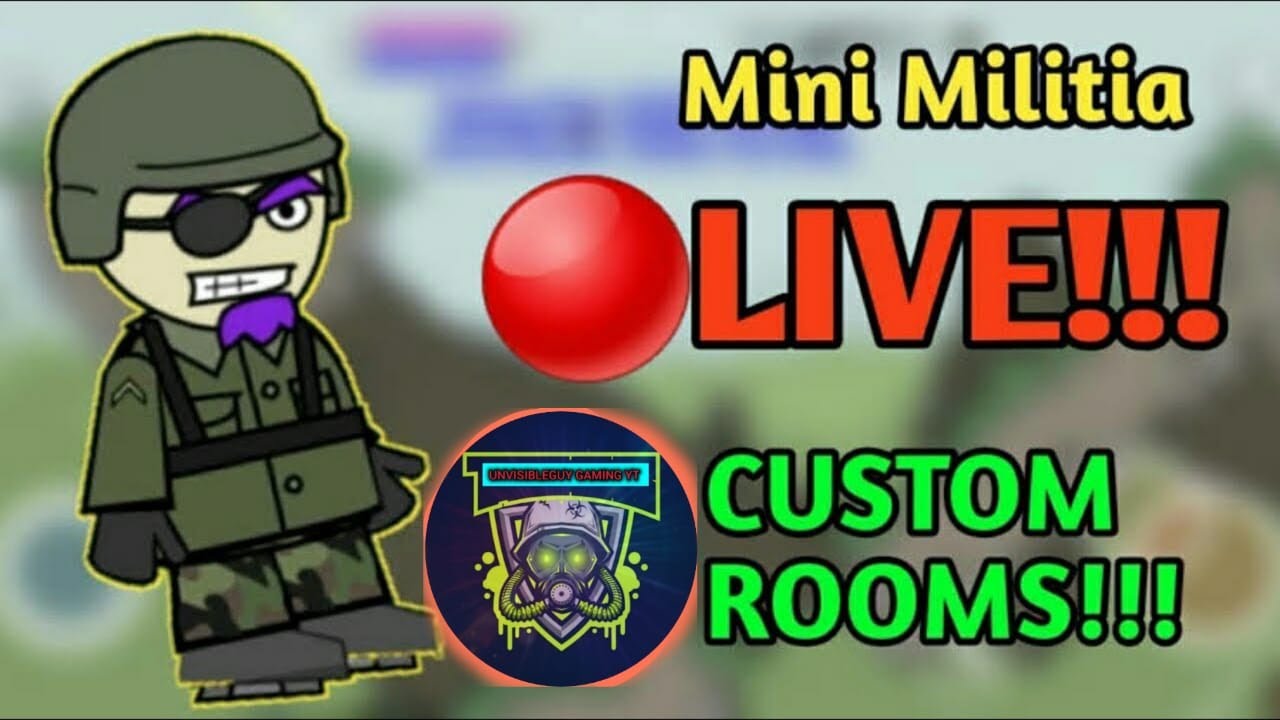 mini militia live ll UNLIMITED COUSTMES🔥 ll mini militia live ll #65