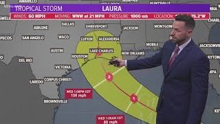 Storms in Gulf of Mexico appear to be headed toward upper Texas coast