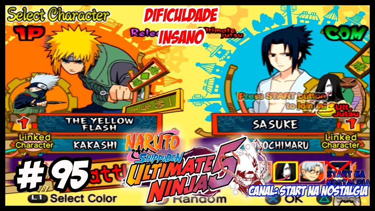 Naruto Shippuden Ultimate Ninja 5 (PS2) - COMO LIBERAR TODOS OS