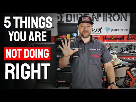 Dirt bike maintenance