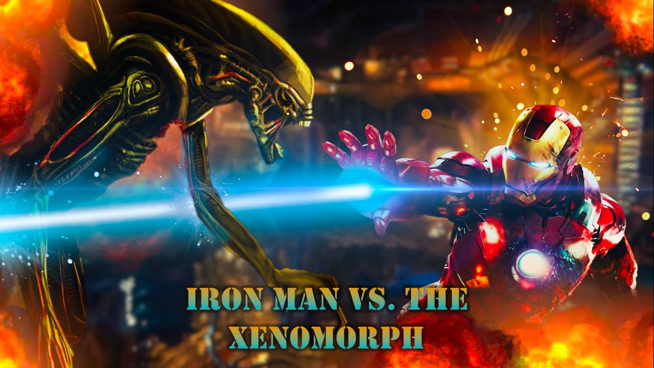 Iron Man vs. The Xenomorph (Mashup Fight Scene)