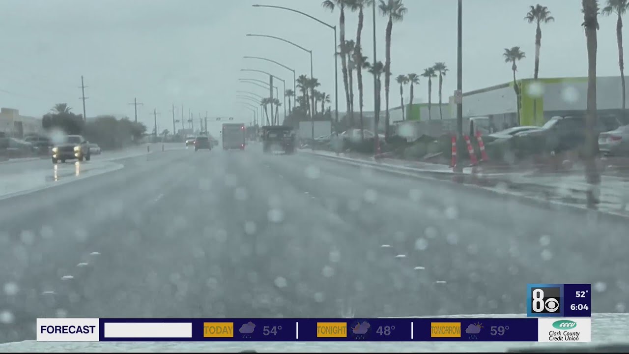 Slick roads in Las Vegas could mean major fines for some drivers - YouTube