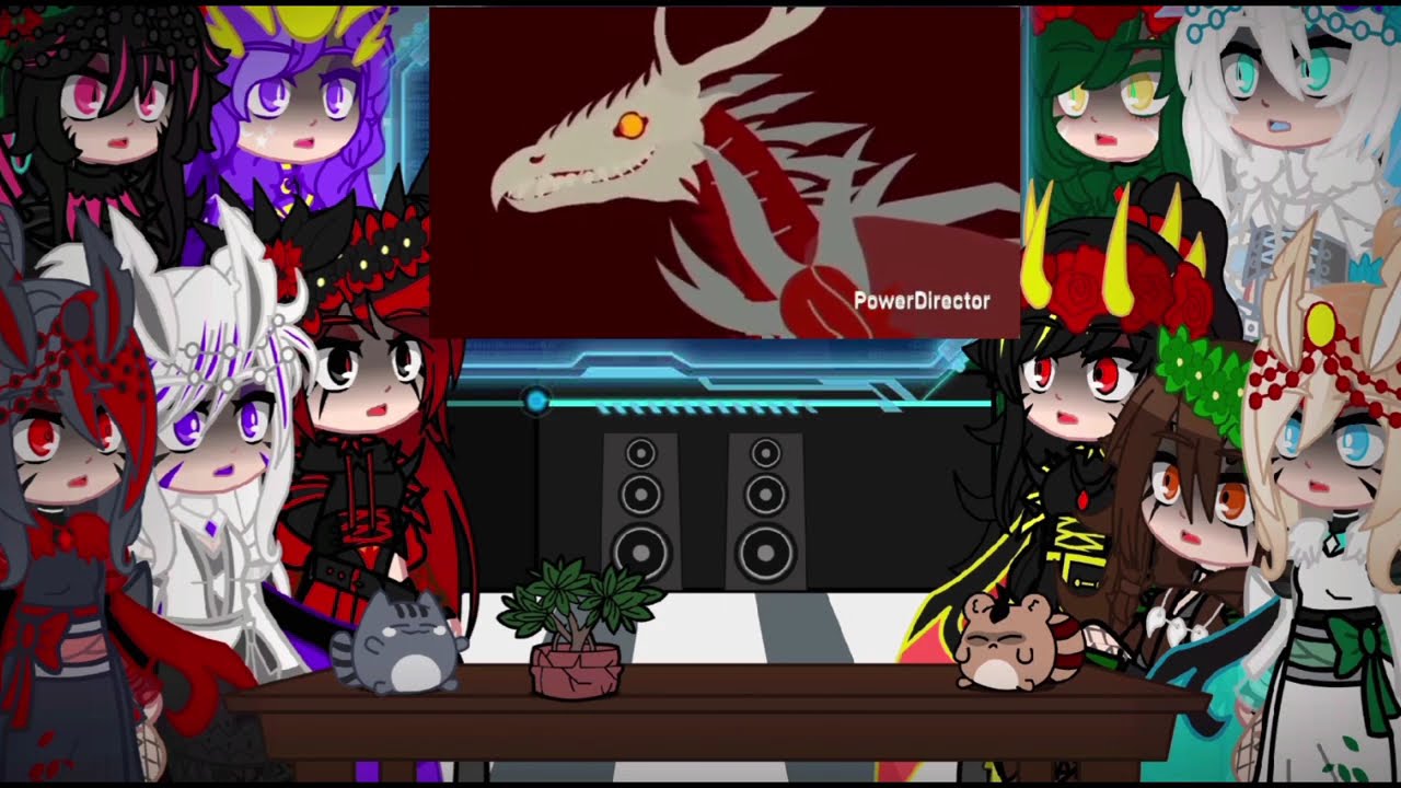 Kaijus fêmeas reagindo ao Dhonnata Godzilla:Fim do Mundo Episódio 9/Gacha Plus\