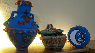 عمل ديكورات رمضانية بأقل تكلفة فن شعبيoriental decorationDIY Ramadan decorations