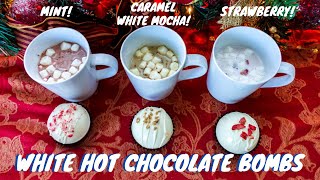White Hot Chocolate Bombs