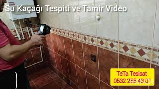 SU KAÇAĞI TESPİTİ VE TAMİR VİDEO TeTa Tesisat 0532 255 43 01 Bosch GTC 600 c Termal Kamera  Video