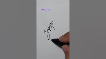 Supriya name style sign #shorts