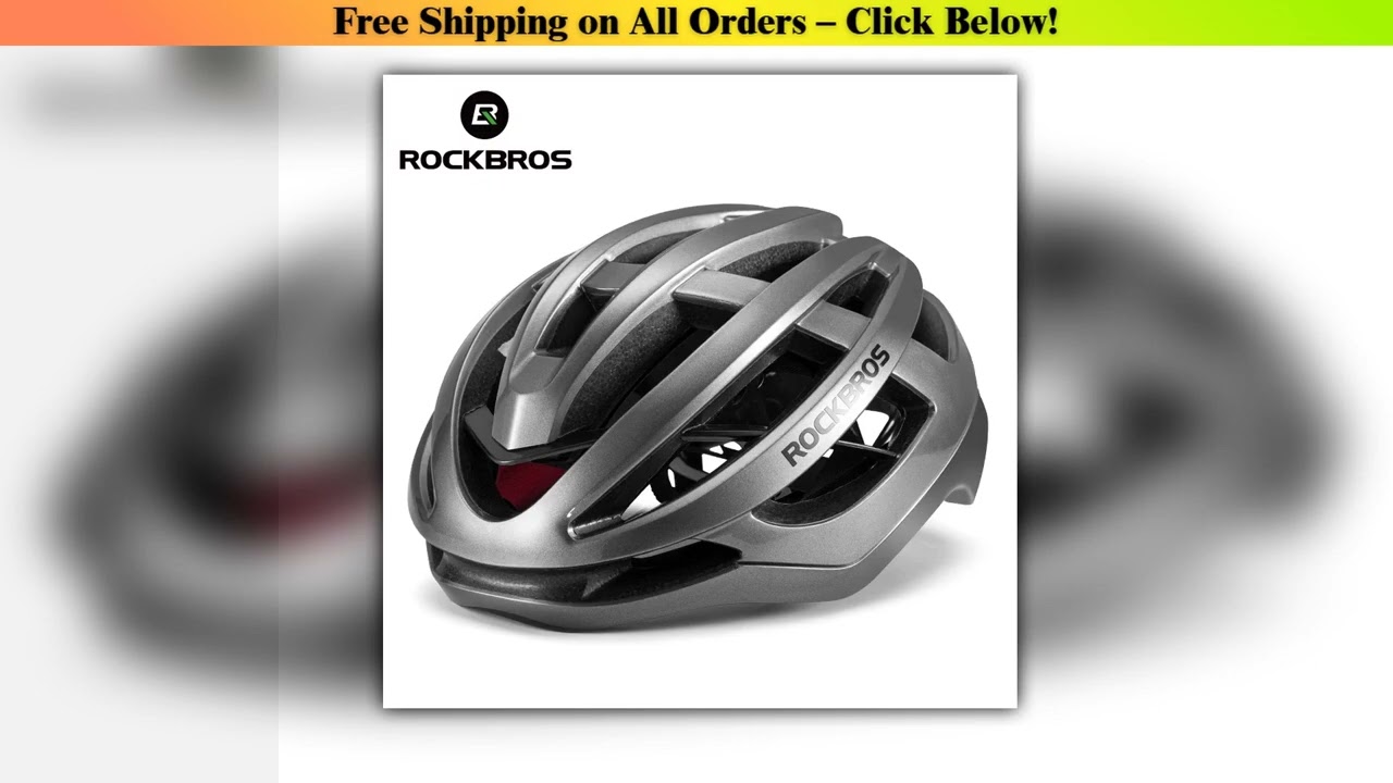 ROCKBROS Bicycle Helmet Intergrally-molded Ultralight Helmet Breathable Men Women Safety Head Cap