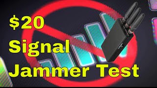 Reviewing and Testing a Cheap $20 Chinese Mobile Signal Jammer