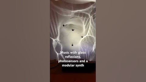 Music with glass reflexions, photosensors and a modular synth #synth #modularsynth