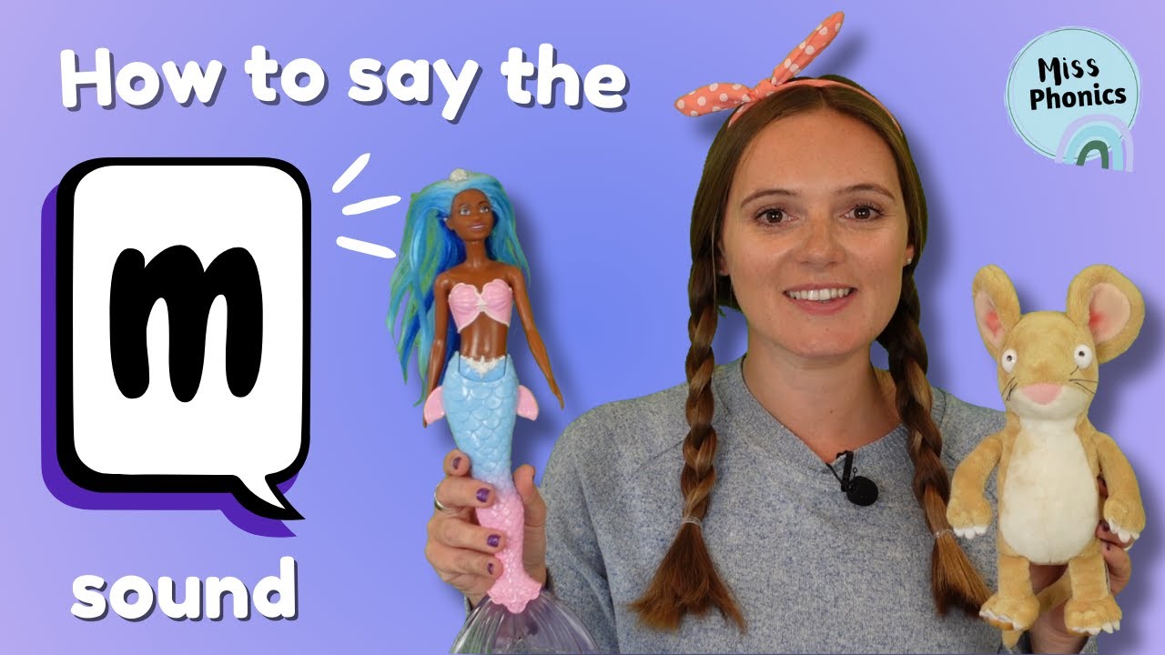 Как произносить звук «м» | Ранняя фонетика | Буква не показана | Британский учитель | Практика зв...