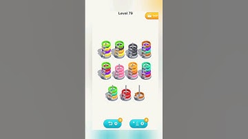 Hoop Stack level 79 #shorts #relaxinggames #games #puzzle