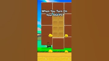 When You Turn On Your Old PC #mario #shorts #memes
