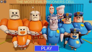 PRISONERS FAMILY Vs 1.000.000 COPS in BARRY'S PRISON RUN! New Scary Obby (#Roblox)