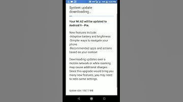Android 9 update in mi a2