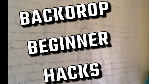 How To Hang Backdrops Without Using A BackdropStand | Beginner Studio Filming Setup on a Budget