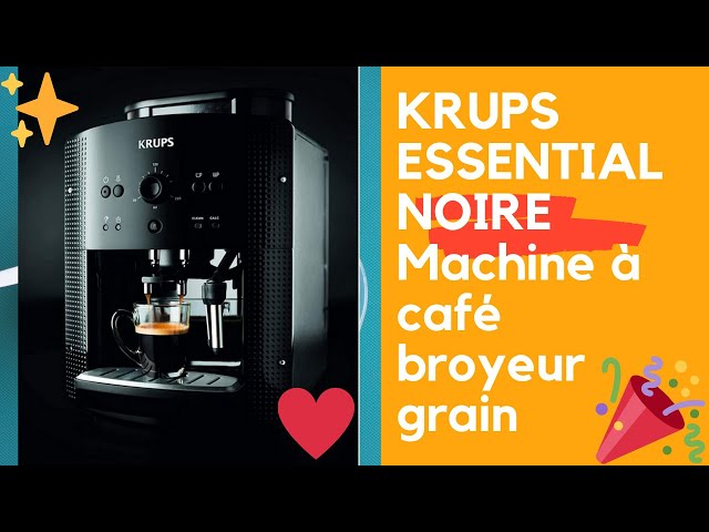 Krups Essential Machine à Café à Grain, Broyeur Grain, Cafetière