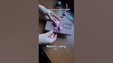 part 2 | Phonecase ribbon hach #ribbonshach #ribbons #tutorial #lifehach #bows #bowshach #fyp
