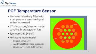 OptiSystem Photonic Crystal Fiber Sensors