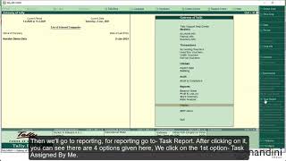 Task Management in Tally.ERP 9 | Tally Customization | Nandini Infosys screenshot 4