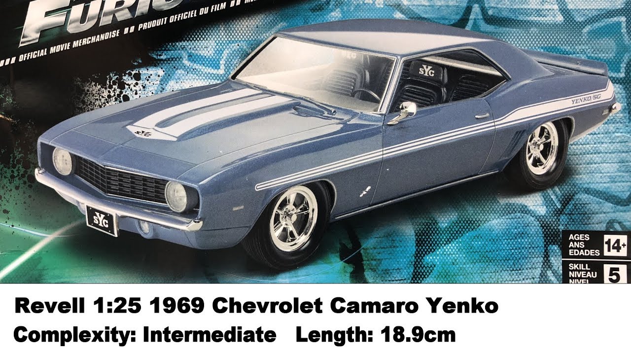 Maquette Revell FAST & FURIOUS 1969 CHEVY CAMARO YENKO