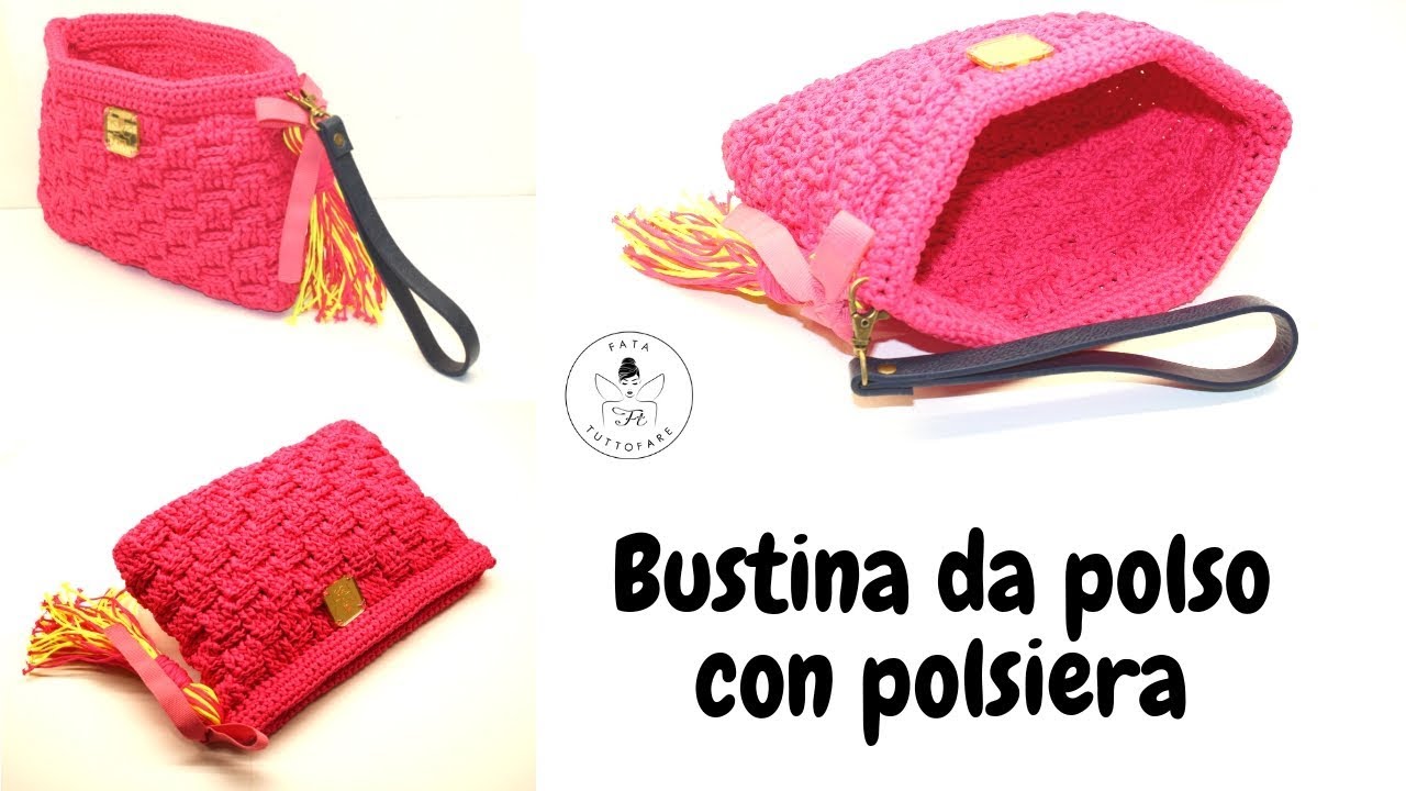 TUTORIAL: Bustina da polso con chiusura a scatto/punto  basket**lafatatuttofare** 