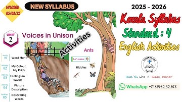 Class 4 English Unit 2 Voices in Unison Activity (Page 44 - 52) @GeneralEduOnline