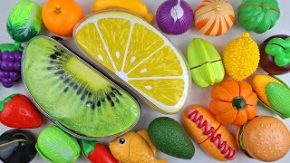 How to Cutting Wooden &amp; Plastic Fruit Vegetables, Pizza, Chicken, Bread | Satisfying Video ASMR