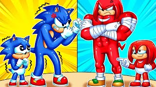 Your Dad Vs My Dad - Who is The Strongest? - Sonic Vs Knuckles - Sonic the Hedgehog 3 Animation
