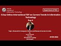 FDP - Day 4 Topic: Research in Computer Science and Research Careers in India