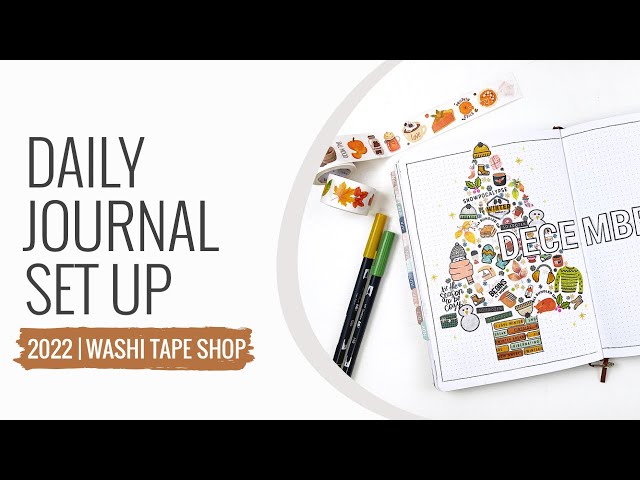 December Daily Journal Set Up & The Washi Tape Shop Unboxing