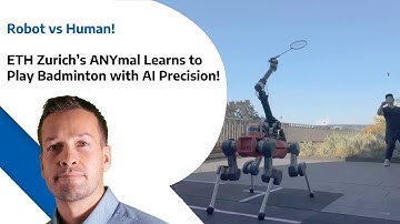 Robot vs Human - ETH Zurich’s ANYmal Learns to Play Badminton with AI Precision!