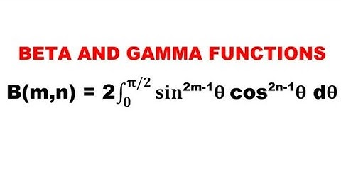 Beta And Gamma Functions-Problem#1