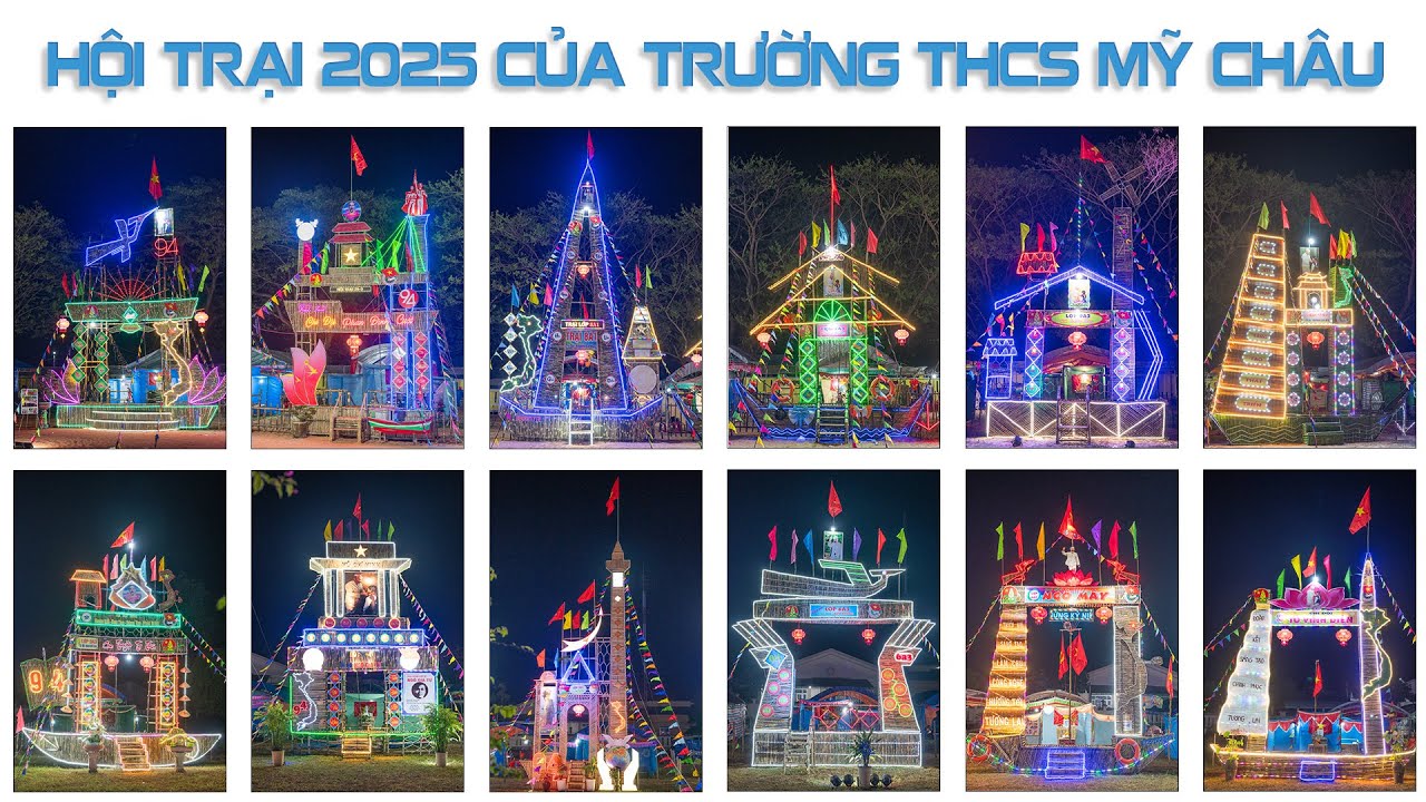 Hội trại toàn cảnh tại Trường THCS Mỹ Châu 2025