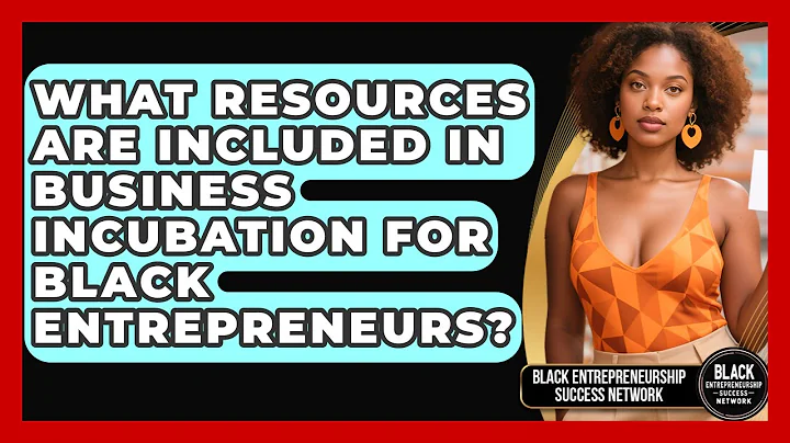 What Resources Are Included in Business Incubation for Black Entrepreneurs?