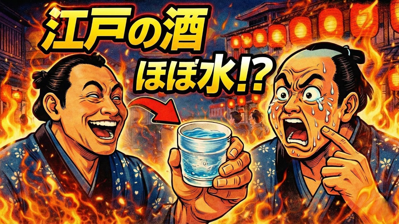 【衝撃】江戸時代の酒は「ほぼ水」だった？現代人が知らない居酒屋のリアル。