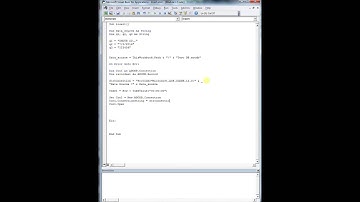 VBA - Access - How To: Connect to Access Through EXCEL: INSERT DATA