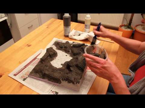 Modellbau Diorama Felsgestaltung Teil 2