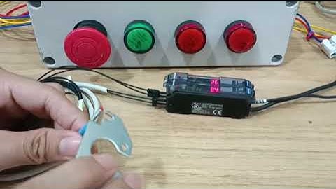 Test cảm biến keyence FS-N41P và dây quang FU-35FA (hàng tháo máy, bao test)