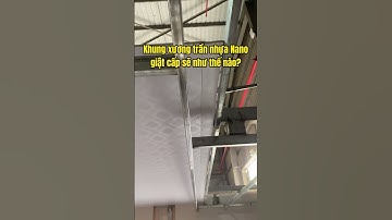 Thi công khung xương Trần Nhựa Nano Giật Cấp như thế nào? | Lê Hạ #shorts