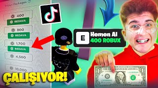 %100 ÇALIŞAN BEDAVA ROBUX TİKTOK HİLE DENEDİM !? 400 Robux Aldım | Tiktok Beleş Robux Hilesi