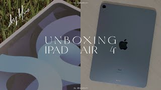 ipad air 4 sky blue unboxing *64gb*